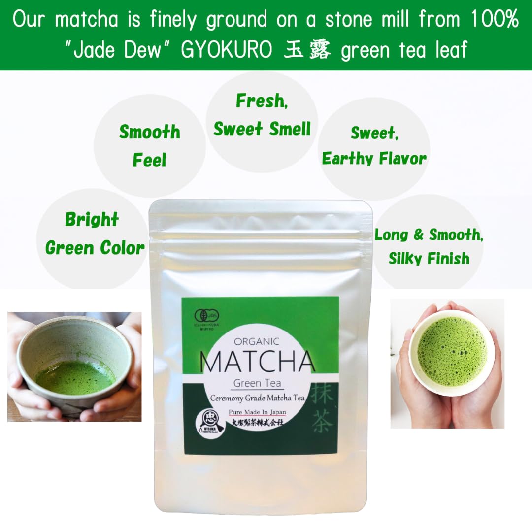 Organic Matcha – Ceremonial Grade – First Harvest – 100g – Made in Japan
