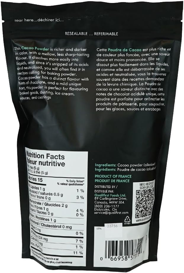 Choctura - Premium Cacao Powder - 22-24% Cocoa Butter Fat - 1 KG - Dutch Processed - No Additives or Preservatives