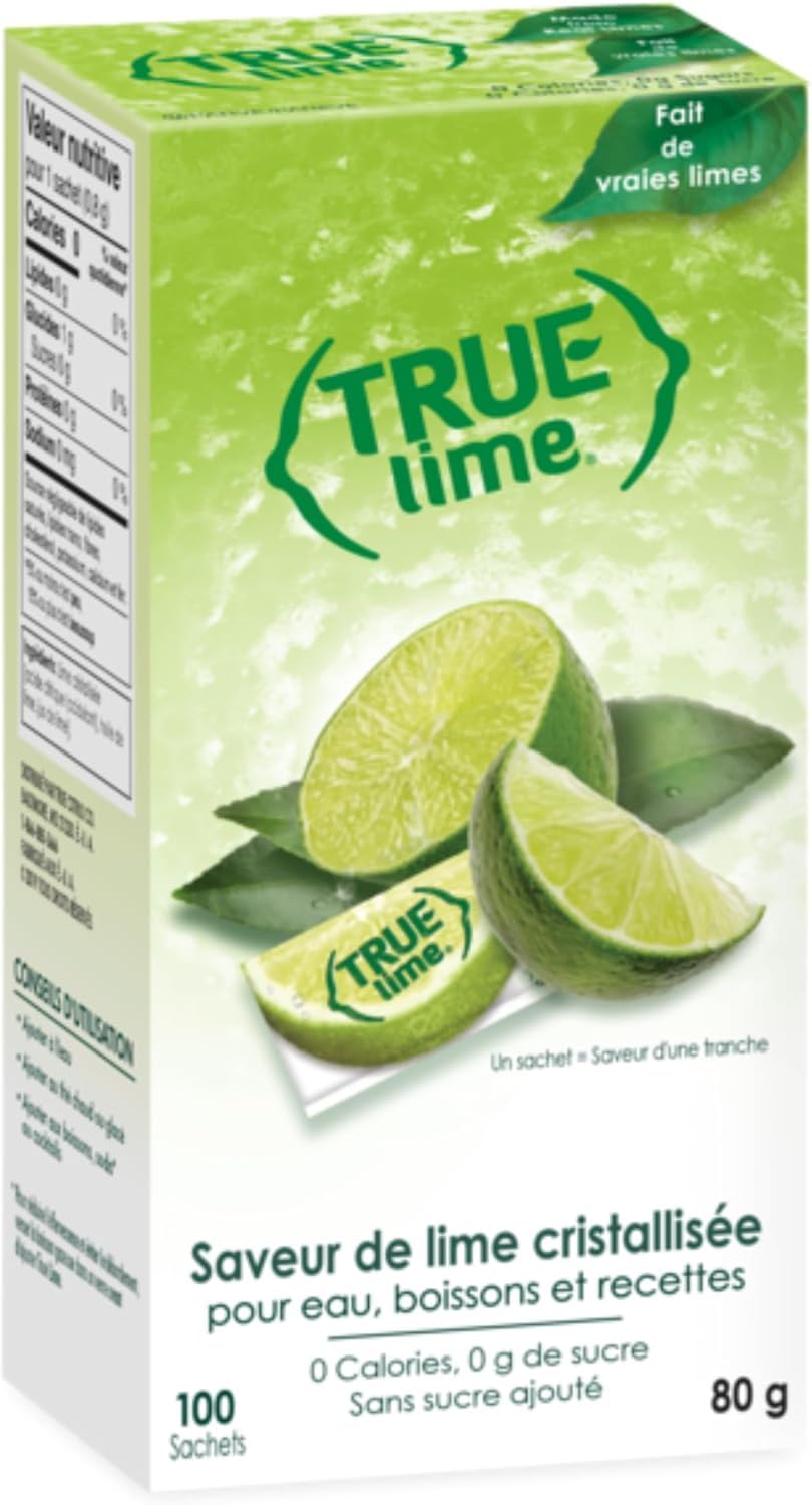 True Lime – Water Enhancer – Lime – 2 × 100 Pack – Real lime no preservatives