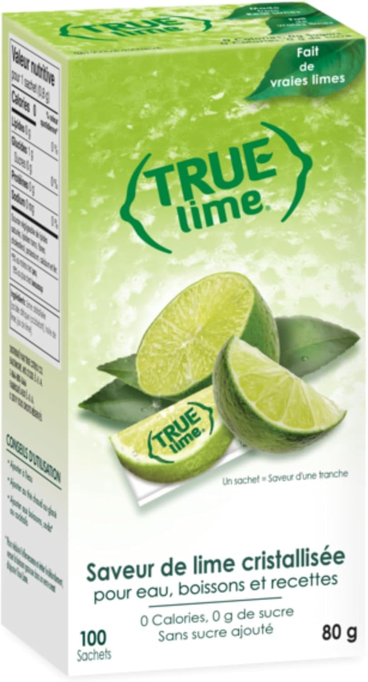 True Lime – Water Enhancer – Lime – 2 × 100 Pack – Real lime no preservatives