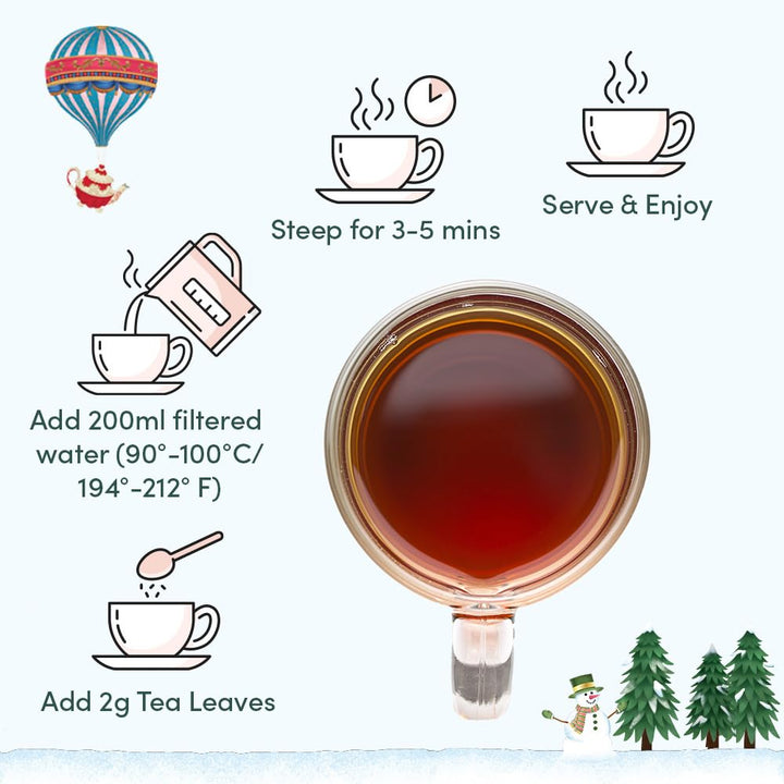 VAHDAM – Christmas Tea Gift Set – 24 Loose Leaf Teas