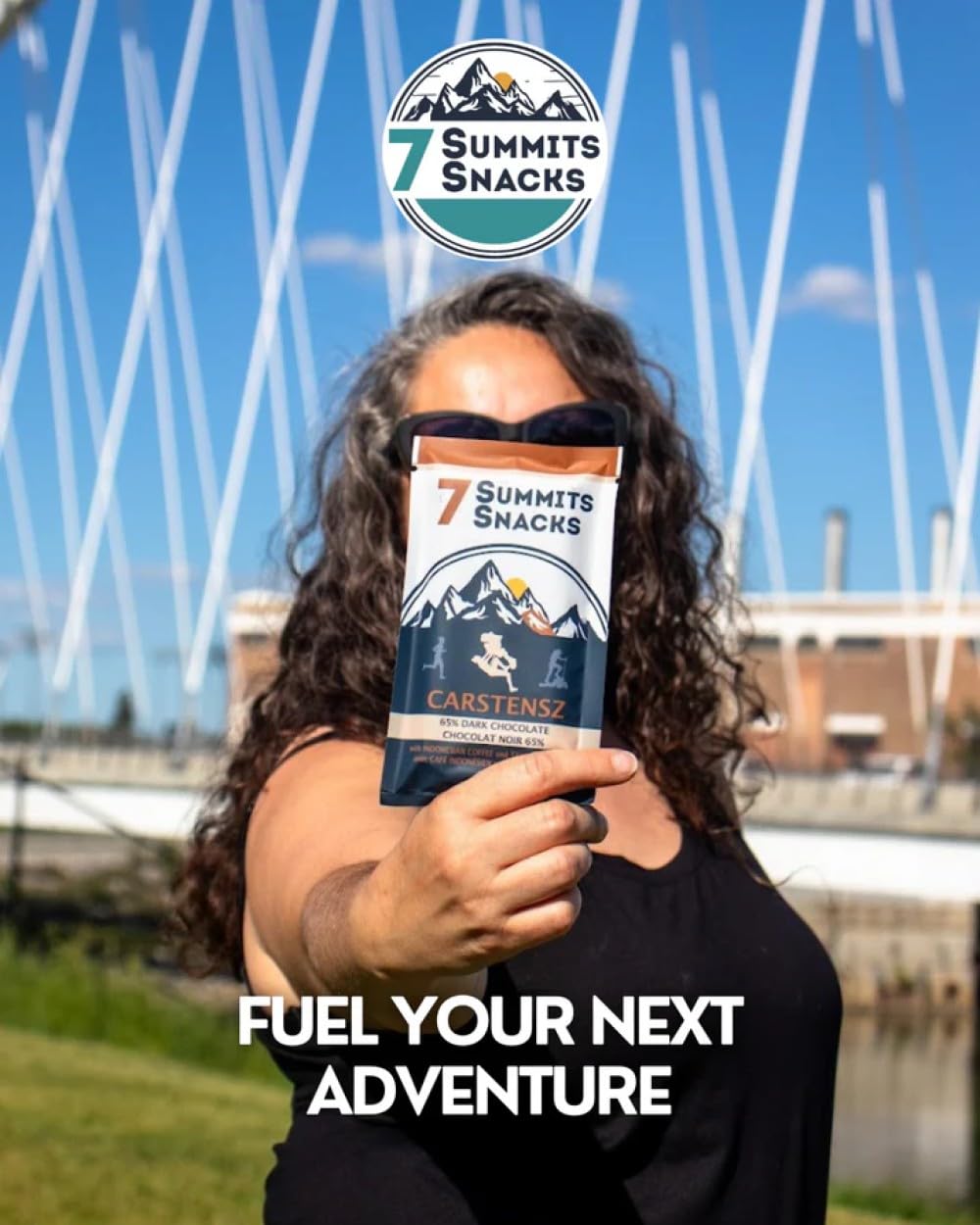 7 Summits Snacks Carstensz Superfood Chocolate Bar 12x80g - Canadian Distribution - Ships Free Within Canada on Orders Above CAD $199