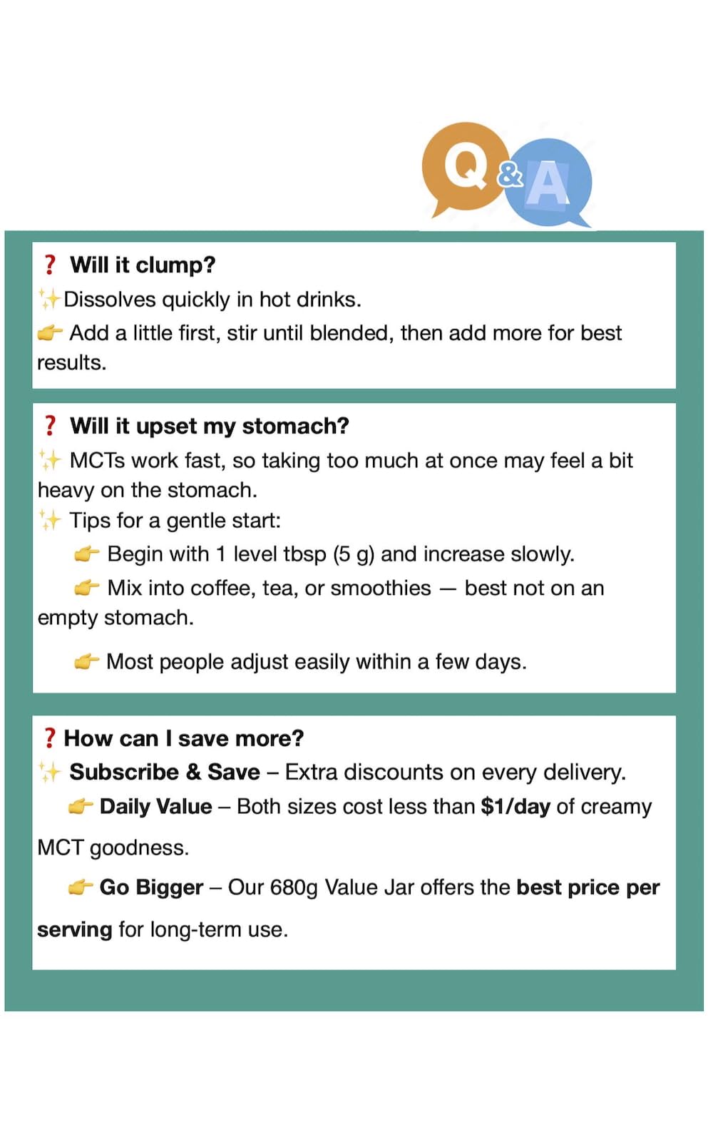 SUNYEAH – MCT Oil Powder – Unflavoured – 68 Servings – Pure C8 C10