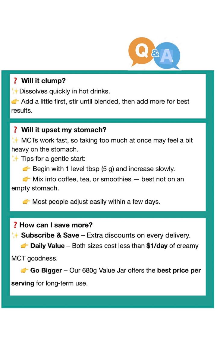 SUNYEAH – MCT Oil Powder – Unflavoured – 300g – Pure C8 C10