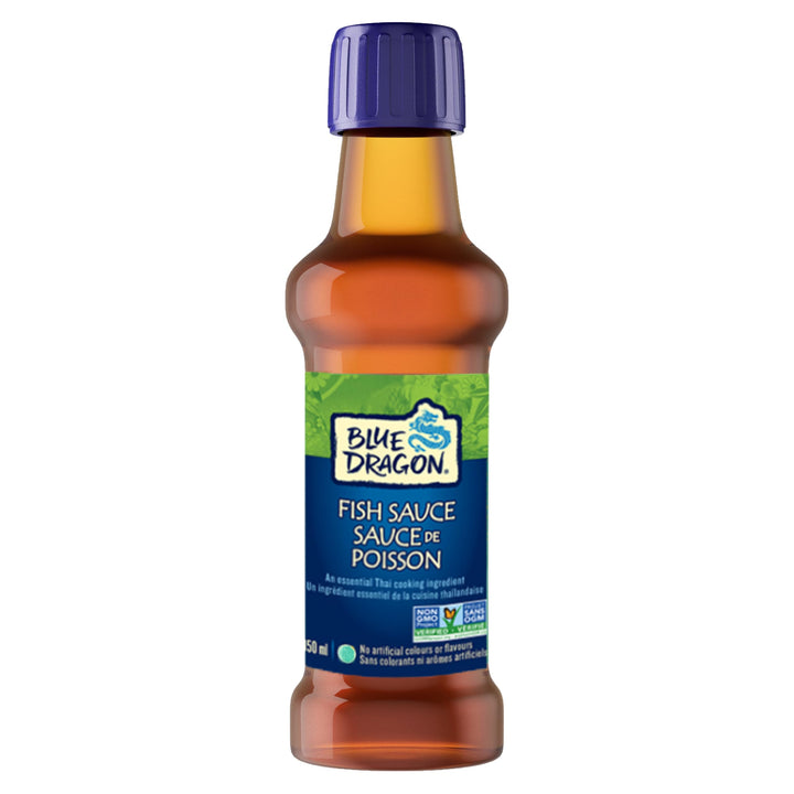 Blue Dragon Fish Sauce 2 x 150ml – Authentic Thai Cooking Essential, Non-GMO - Canadian Distribution - Ships Free Within Canada on Orders Above CAD $199