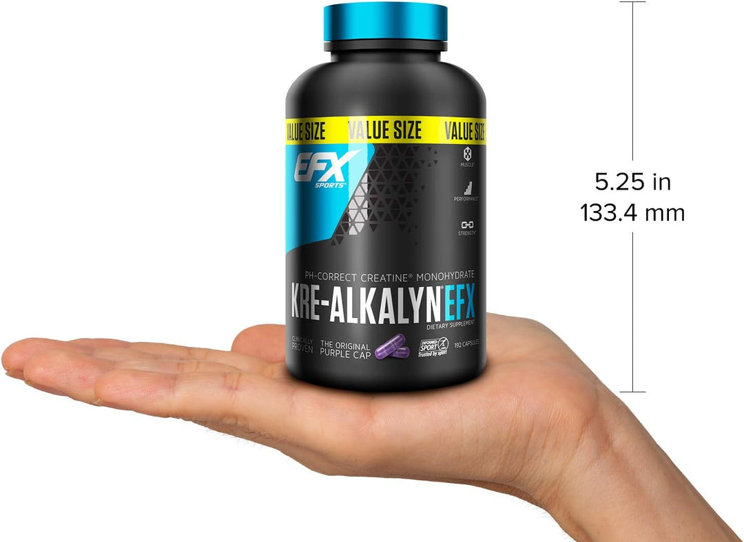 EFX Sports – Créatine Kre-Alkalyn – 192 Capsules