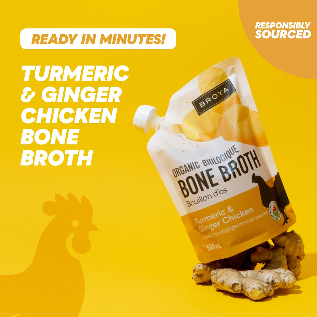 Broya – Bone Broth Variety Pack – Beef and Chicken – 4 Pack