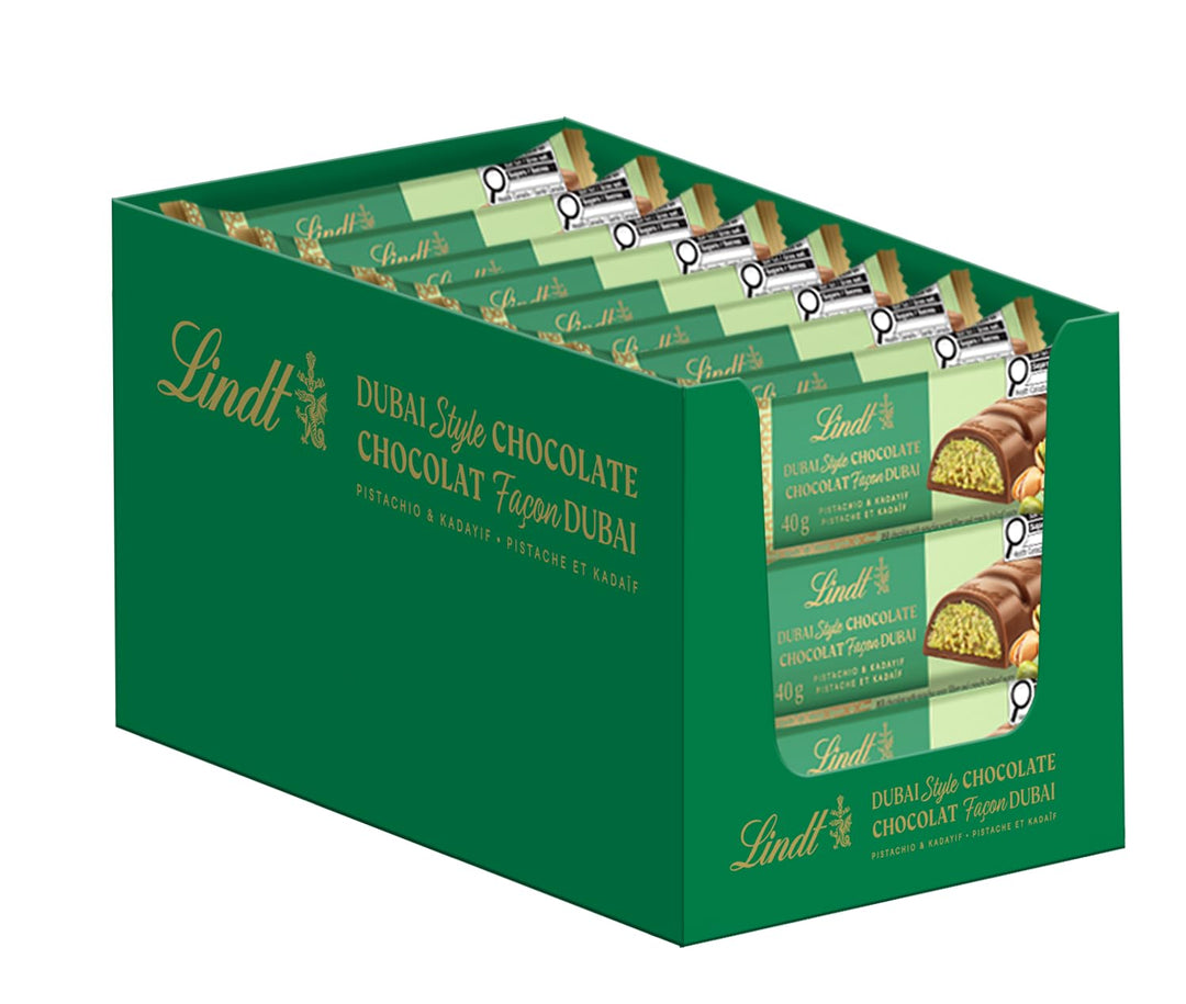 Lot de 28 barres de chocolat Lindt Dubai Style, 40 g chacune