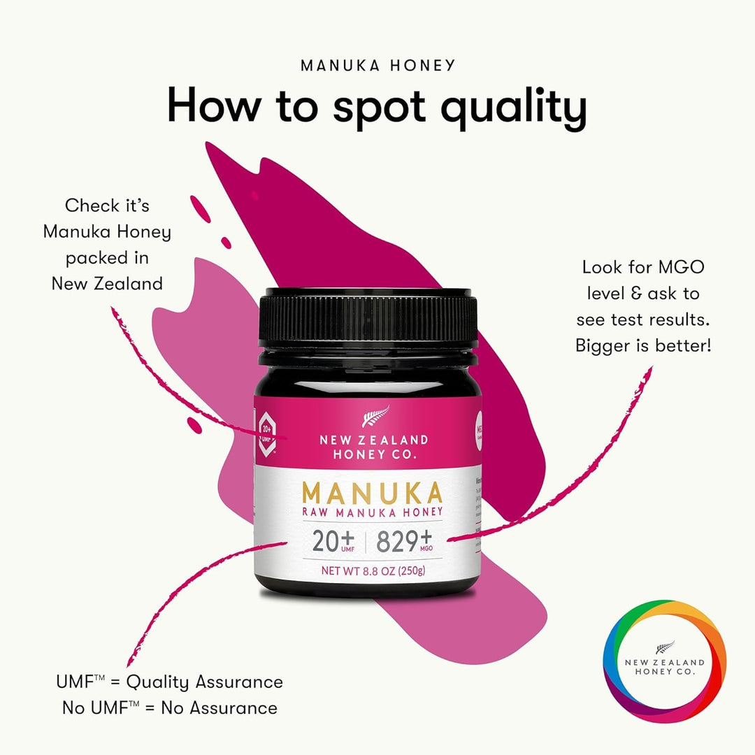 New Zealand Honey Co. – Manuka Honey – UMF 20+ / MGO 829+ – 250 g