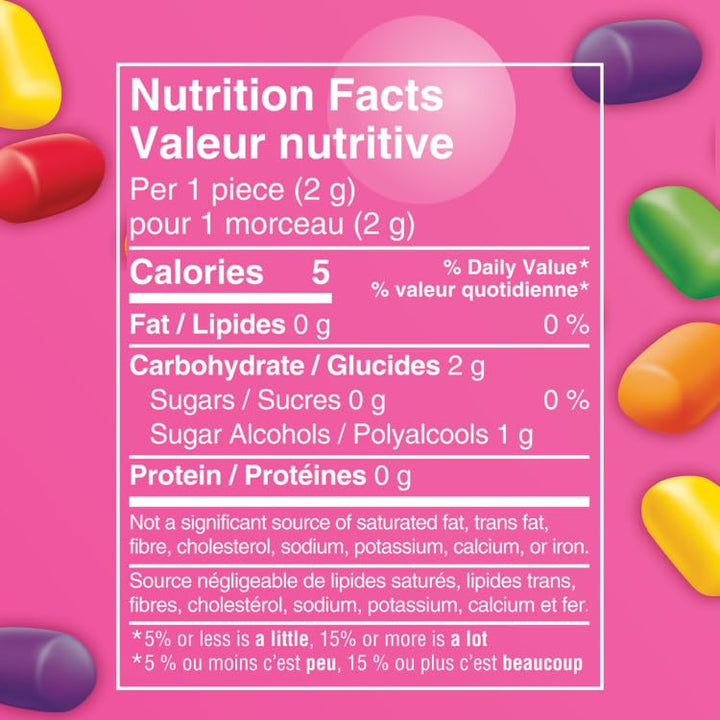 HUBBA BUBBA Minis Sugar-Free Bubble Gum in SKITTLES Flavours – 6 Resealable Bottles (40 Pieces Each) - Canadian Distribution - Ships Free Within Canada on Orders Above CAD $199