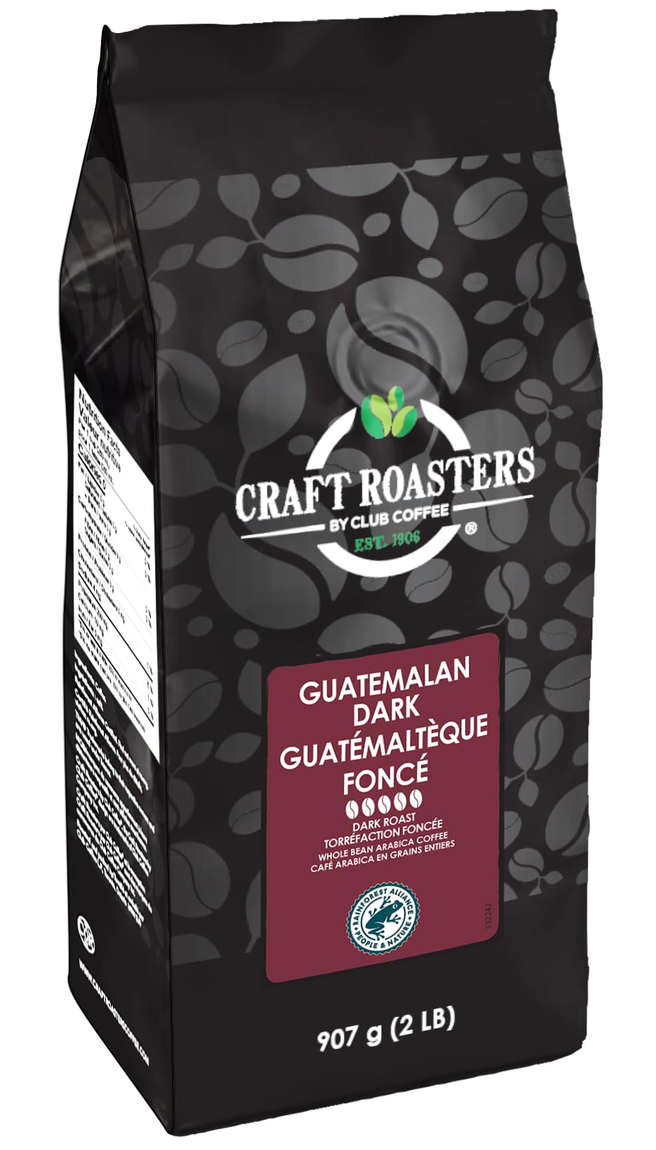 Club Coffee – Guatemalan Whole Bean – Dark Roast – 2 lb