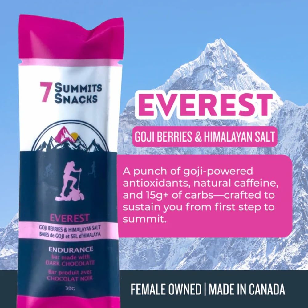 7 Summits Snacks Energy Bar Explorer Box – 10 Pack (31g each) - Canadian Distribution - Ships Free Within Canada on Orders Above CAD $199