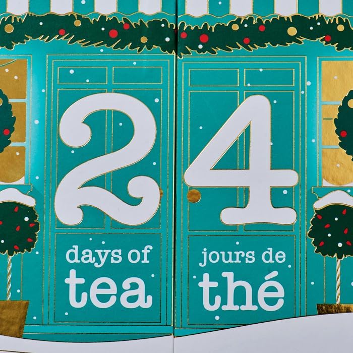 DAVIDsTEA – 24 Days of Tea 2025 Advent Calendar – Assorted Holiday Teas – 24 Days
