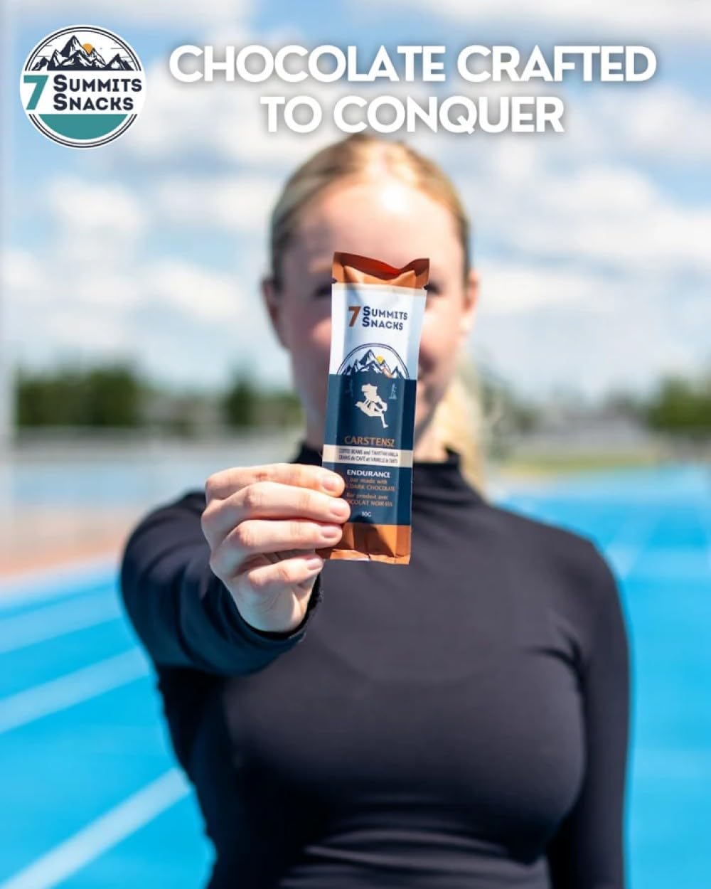 7 Summits Snacks Carstensz Endurance Chocolate Bar – 12 Pack (31g each) - Canadian Distribution - Ships Free Within Canada on Orders Above CAD $199