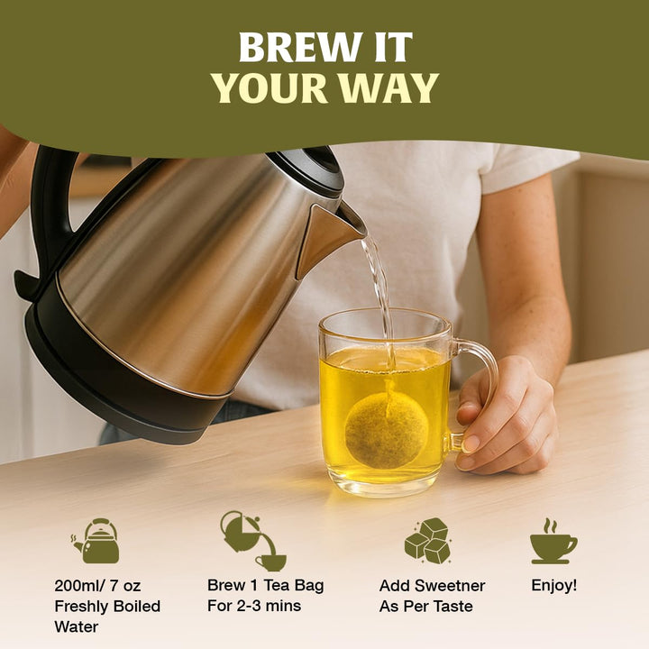 HANDPICK Fennel Tea Bags - 100 Count Herbal Tea, Caffeine-Free, Pure Whole Fennel Seeds - Canadian Distribution - Ships Free Within Canada on Orders Above CAD $199