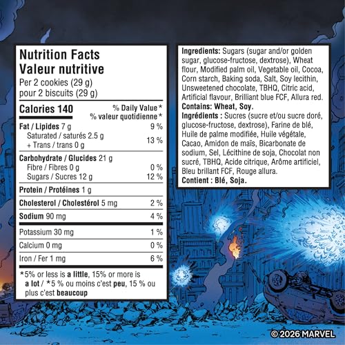 Marvel Oreo Stuf of Legends Colour-Changing Creme Cookies, 2 x 303g Limited Edition - Canadian Distribution - Ships Free Within Canada on Orders Above CAD $199