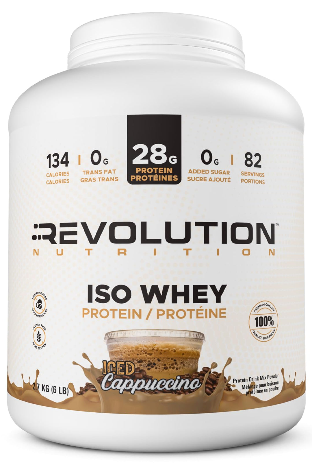 Revolution Nutrition – Iso Whey – Iced Cappuccino – 6 lb