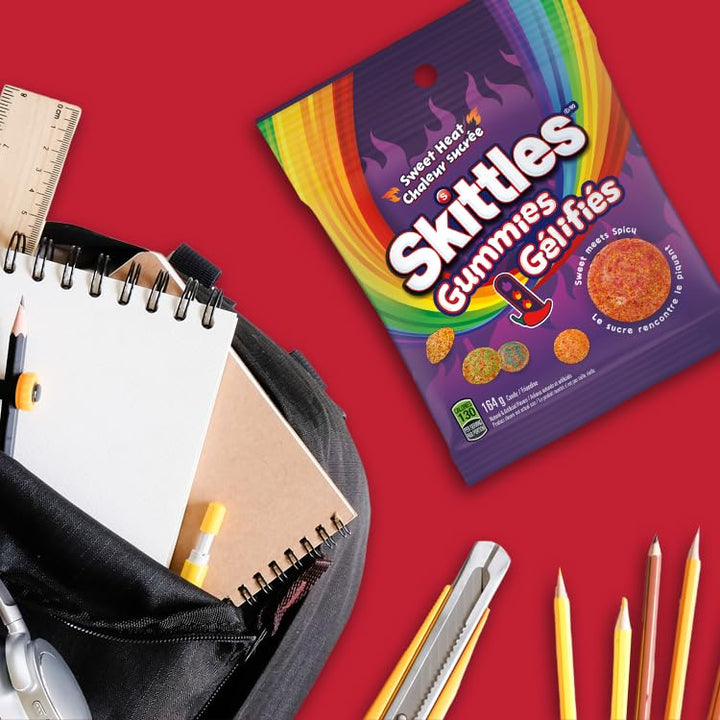Skittles Sweet Heat Gummy Candy, 2 x 164g Bag - Canadian Distribution - Ships Free Within Canada on Orders Above CAD $199