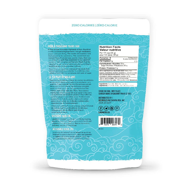 Lakanto Monkfruit & Erythritol Powdered Sweetener – 1:1 Sugar Substitute for Baking & Frosting, 454g - Canadian Distribution - Ships Free Within Canada on Orders Above CAD $199
