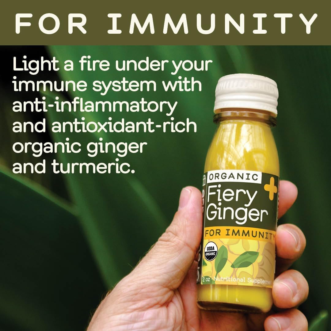 Greenhouse – Organic Fiery Ginger Shots – Ginger & Turmeric – 2 oz x 24