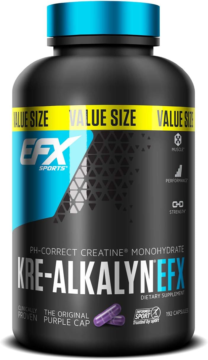 EFX Sports – Kre-Alkalyn Creatine – 192 Capsules