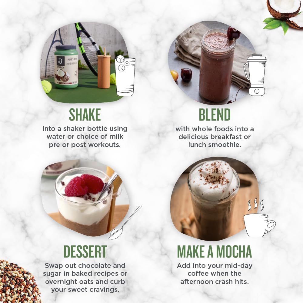 Botanica – Perfect Protein Powder – Chocolate – 840g – Vegan stevia free