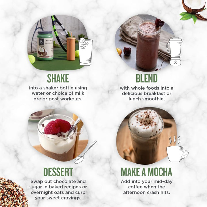 Botanica – Perfect Protein Powder – Chocolate – 840g – Vegan stevia free