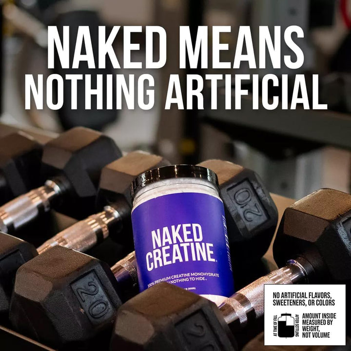 Naked – Creatine Monohydrate Powder – Unflavored – 500 g, 100 Servings