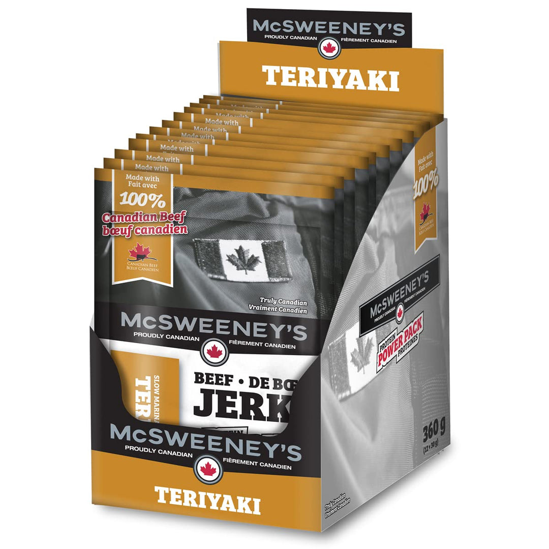 McSweeney’s – Teriyaki Beef Jerky – Power Pack – 30 g × 12