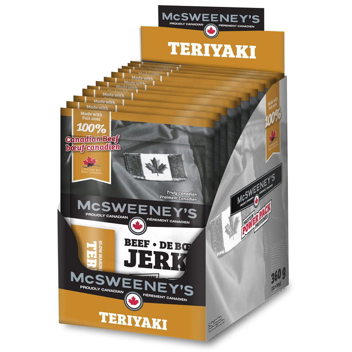 McSweeney’s – Teriyaki Beef Jerky – Power Pack – 30 g × 12