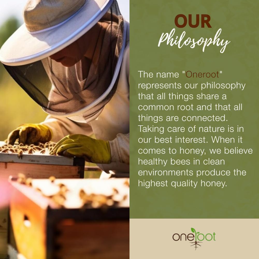 Oneroot – Canadian Raw Buckwheat Honey – Unpasteurized – 3 kg