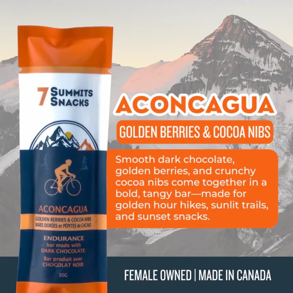 7 Summits Snacks Dark Chocolate Explorer Box – 12 Bars (8x31g & 4x80g) - Canadian Distribution - Ships Free Within Canada on Orders Above CAD $199