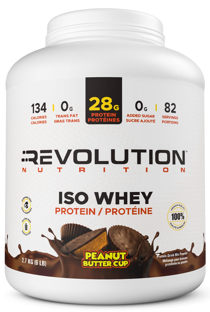 Revolution Nutrition – Iso Whey – Chocolate Peanut Butter Cup – 6 lb