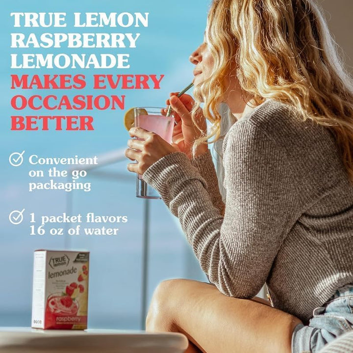 True Lemon – Lemon & Lime Drink Mix – Variety Pack – 6 × 10 ct