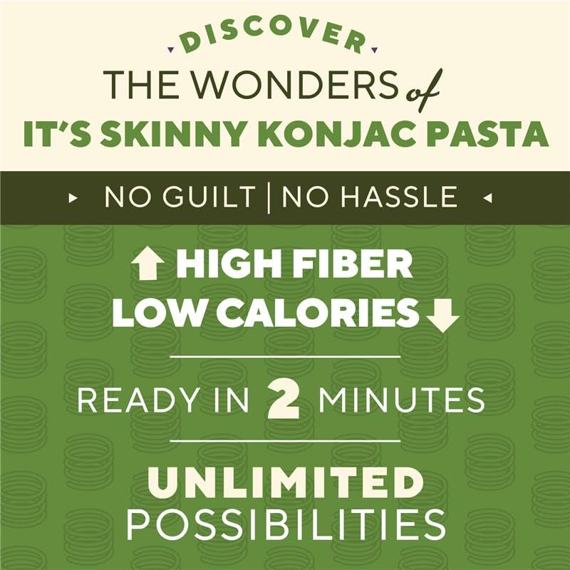 It’s Skinny – Low Carb Pasta – Fettuccine – 6 Pack – Keto-Friendly