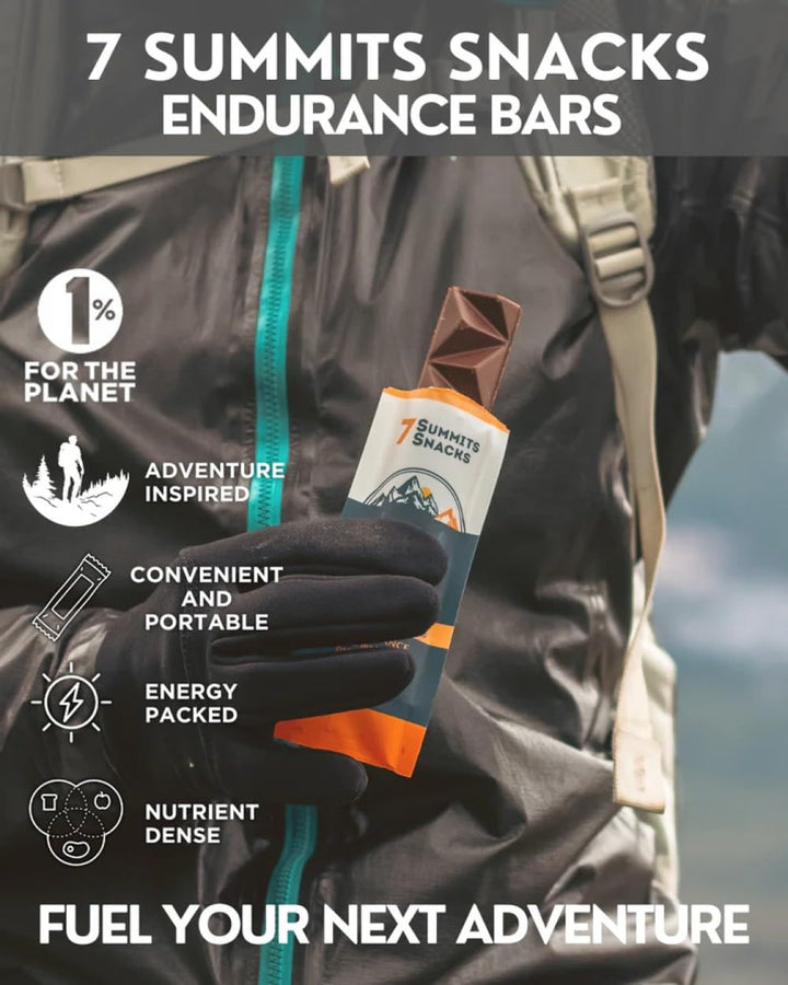7 Summits Snacks Aconcagua Endurance Bar – 12 Pack (31g each) - Canadian Distribution - Ships Free Within Canada on Orders Above CAD $199
