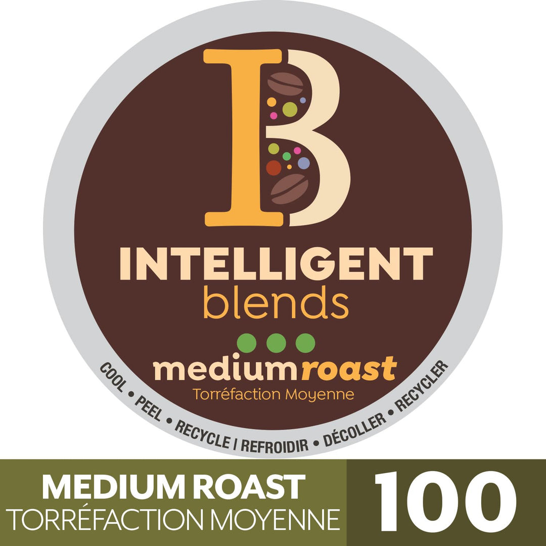 Intelligent Blends – Medium Dark Roast Coffee Pods – Recyclable – 100 Pods