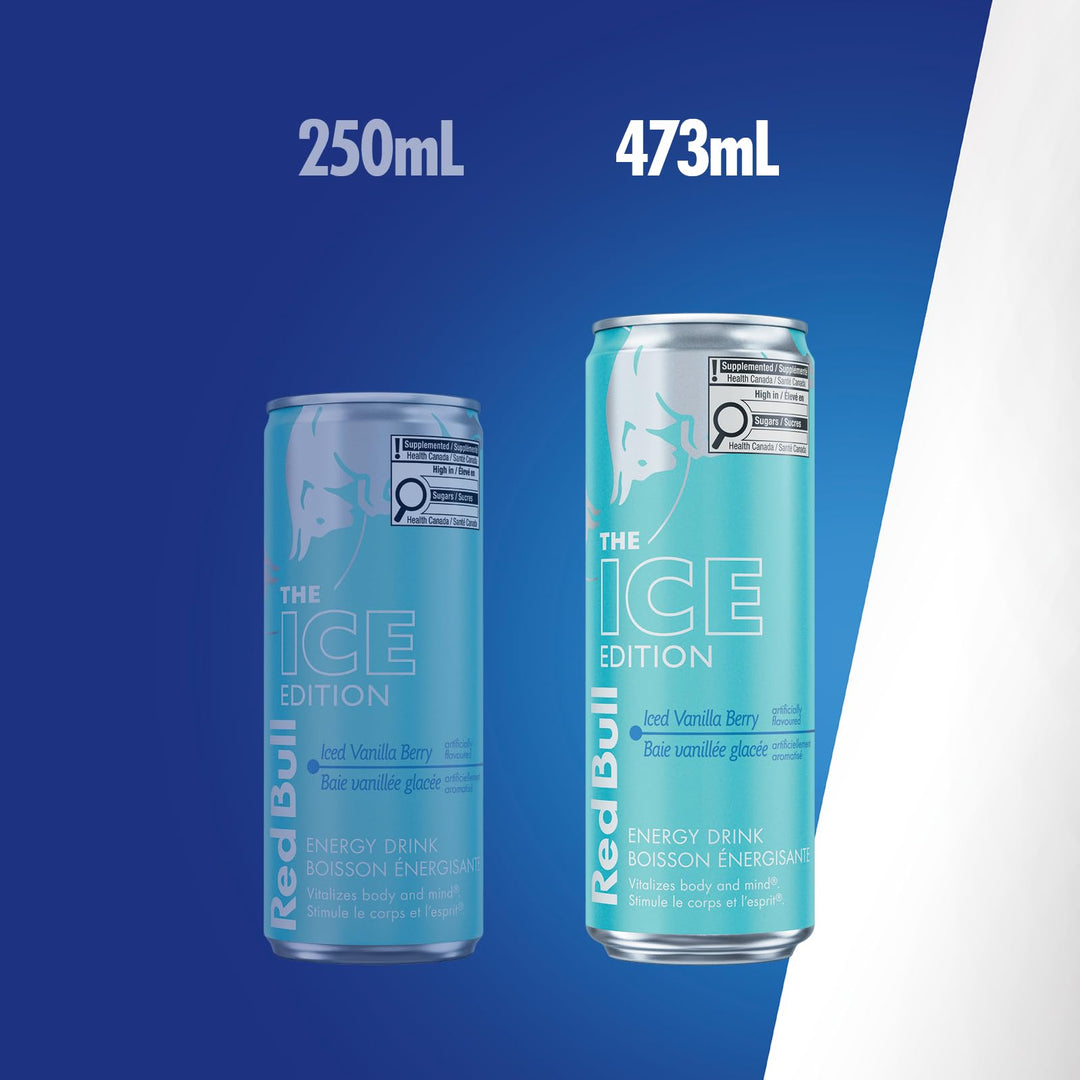 Red Bull Ice Edition Iced Vanilla Berry Energy Drink, 473ml (12 Pack) - Canadian Distribution - Ships Free Within Canada on Orders Above CAD $199