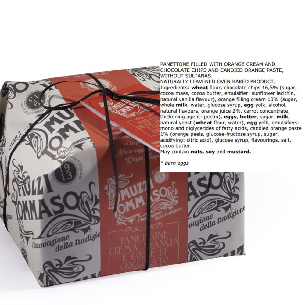 Fabbri – Tommaso Muzzi – Panettone – Orange & Chocolate – 1.1 lb