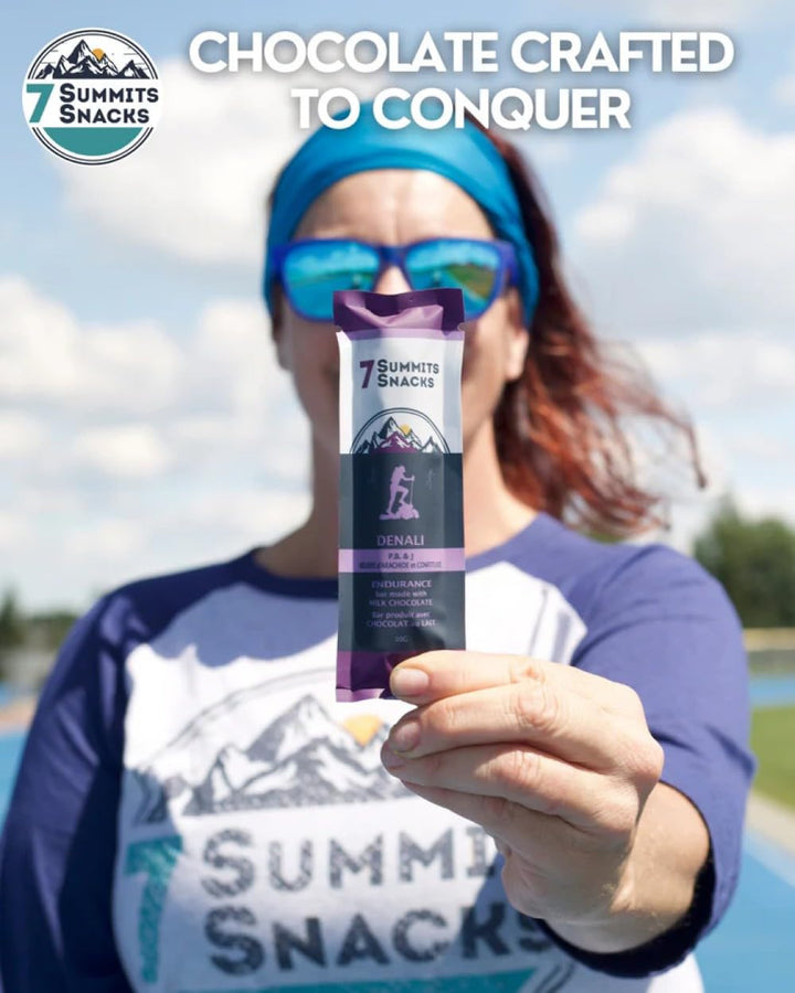 7 Summits Snacks Denali Endurance Chocolate Bar – 12 Pack (31g each) - Canadian Distribution - Ships Free Within Canada on Orders Above CAD $199