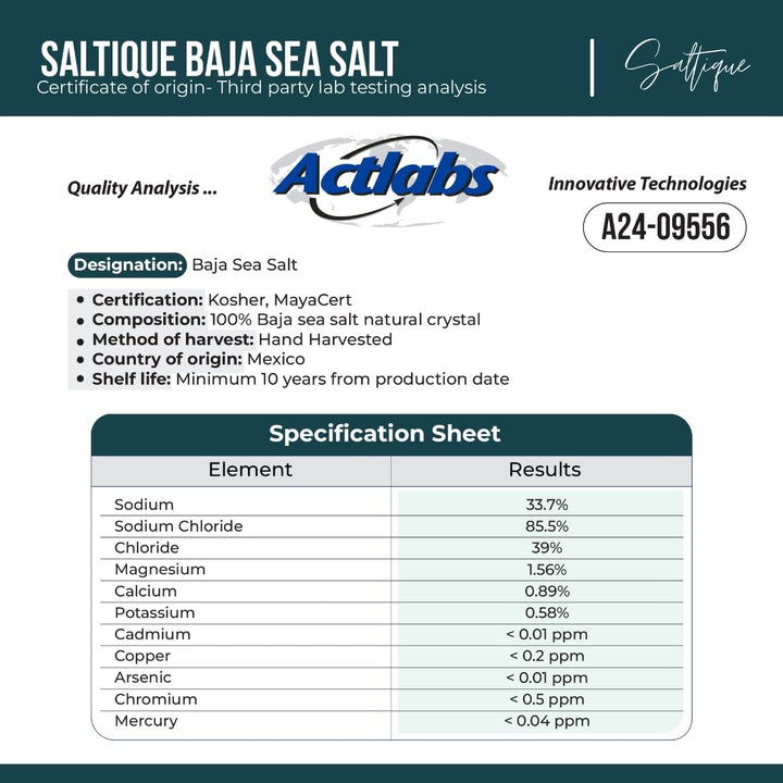 Baja – Sea Salt Fine Ground – Organic Mineral Rich – 5 lb