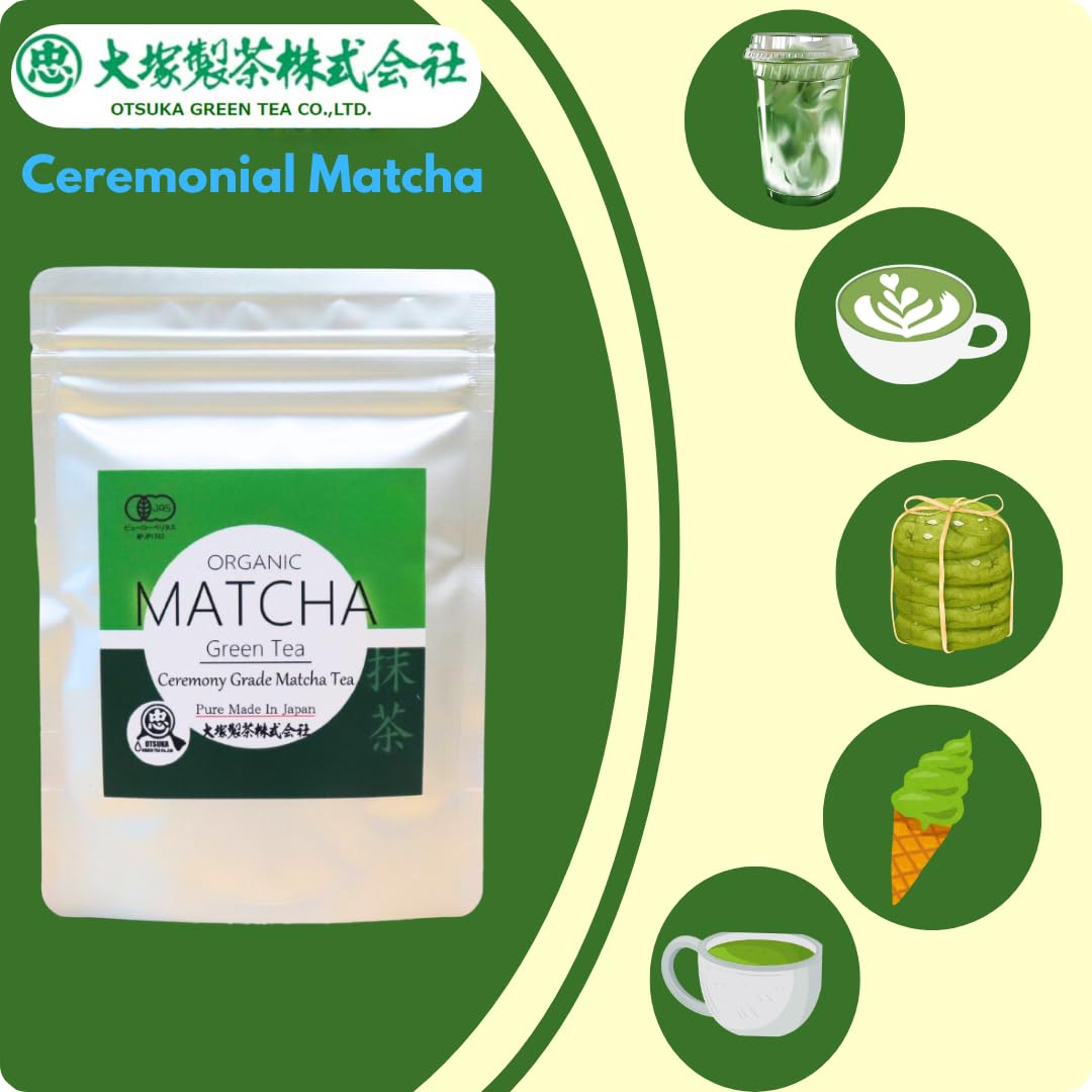 Organic Matcha – Ceremonial Grade – First Harvest – 100g – Made in Japan