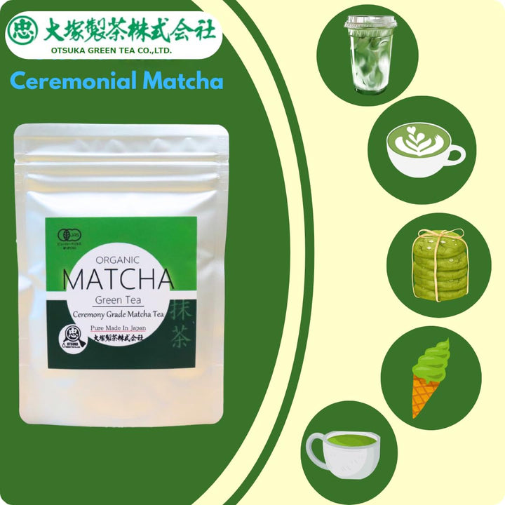 Organic Matcha – Ceremonial Grade – First Harvest – 100g – Made in Japan