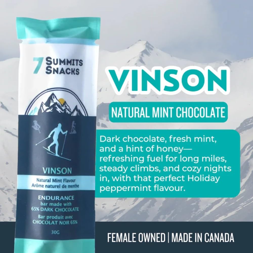 7 Summits Snacks Energy Bar Explorer Box – 10 Pack (31g each) - Canadian Distribution - Ships Free Within Canada on Orders Above CAD $199
