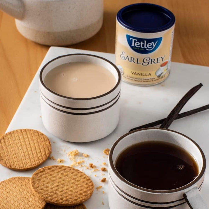 Tetley Earl Grey Vanilla Black Tea - 6 Pack (144 Tea Bags, 288g Total) - Canadian Distribution - Ships Free Within Canada on Orders Above CAD $199