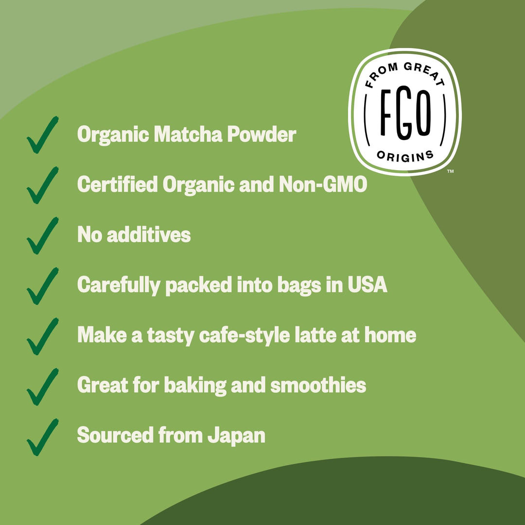 FGO – Organic Matcha – Japanese Culinary Grade – 113g