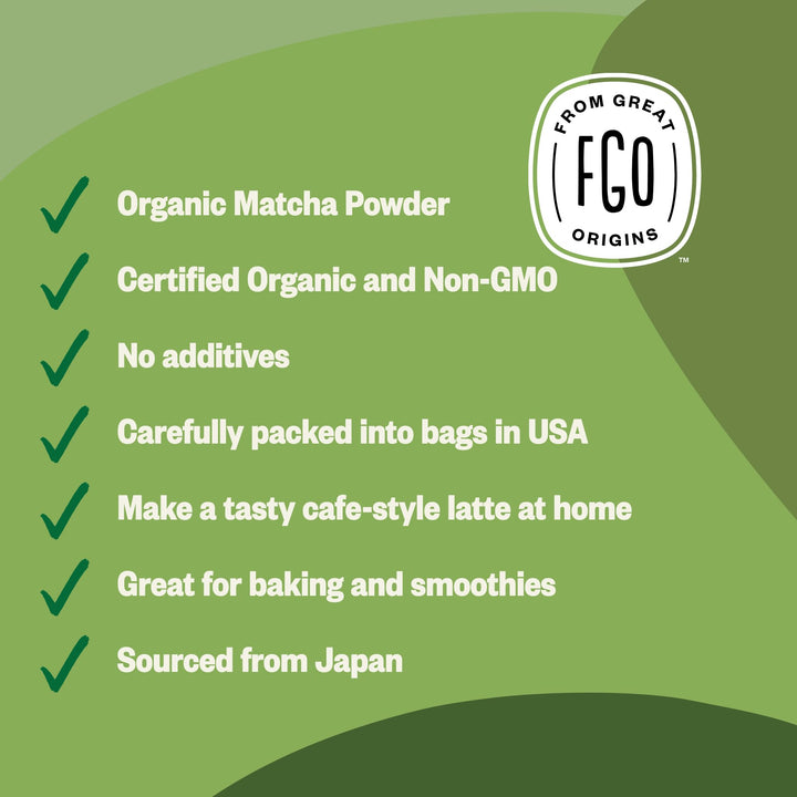 FGO – Organic Matcha – Japanese Culinary Grade – 113g