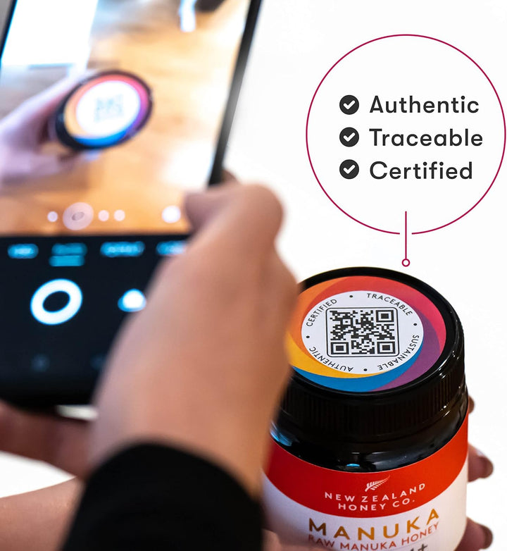 New Zealand Honey Co. – Raw Manuka Honey – UMF 20+ / MGO 829+ – 4.4oz – UMF Certified
