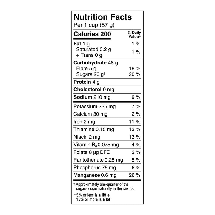 Kellogg's Two Scoops Raisin Bran Crunch Cereal 2 x 436g - Canadian Distribution - Ships Free Within Canada on Orders Above CAD $199