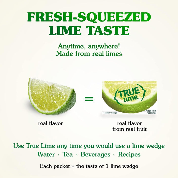 True Lime – Water Enhancer – Lime – 2 × 100 Pack – Real lime no preservatives